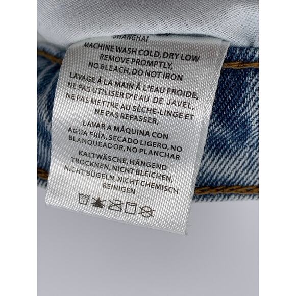 J. GALT Women's Light Blue Denim Straight-Leg Mid-Rise Regular-Fit Jeans SZ S - Picture 10 of 10